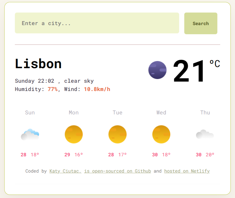 Weather Project preview